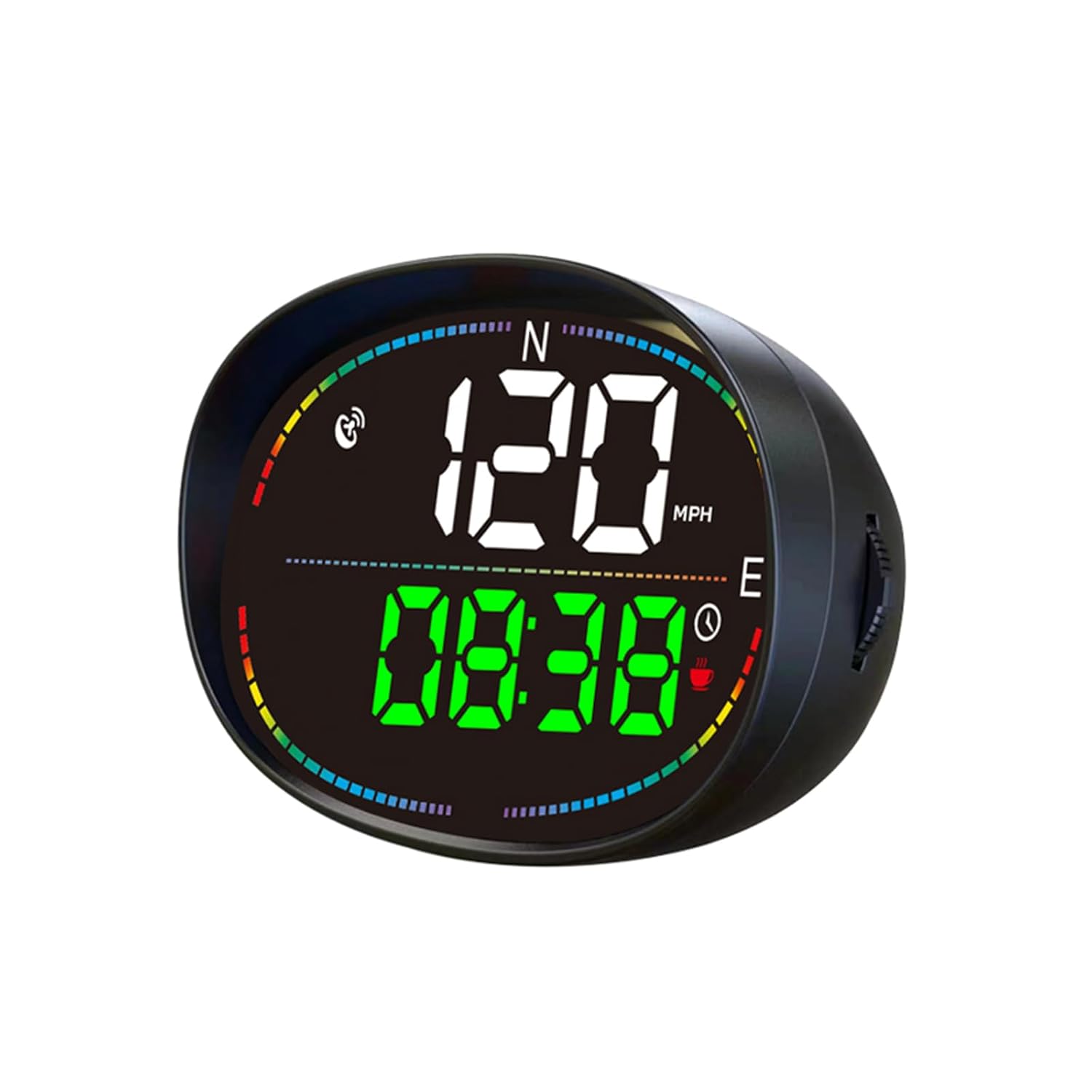 611xLFpy52L._SL1500_.jpg H3 Heads Up Display for Car Smart Speedometer HUD with Speed, Time, Direction Trip Distance, Overspeed/Fatigue Alert KM/H/MPH Switch. - Image 1