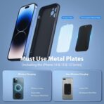 Magnetic Phone Holder for Car, [ Powerful Magnets & Military-Grade Suction] Car Phone Holder Mount Dashboard Windshield Cell Phone Holder Phone Stand for Car iPhone Android Automobile Cradle - Image 4