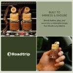 Scented Car Air Freshener - Long Lasting Essential Oil Diffuser - Car Accessories for Men & Women - Hanging Car Air Freshener Diffuser 2 Pack - 0.27FL OZ/8ML (Brown, Sandalwood) - Image 5