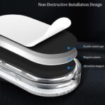 2 PCS Car Led Lights Interior,White Ambient Lighting Car Interior,USB Rechargeable Car Interior Reading Light,Portable Led Lights for Car - Image 2