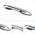 Door Handle Cover Trim Compatible with Toyota Camry 2018-2025 /Corolla 2019-2025 /Avalon 2019-2022 /Pruis Hatchback 2016-2024 Accessories Exterior Door Handle Protector with 2 Smart Key Holes Chrome - Image 4