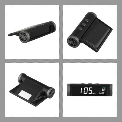 Car Wireless Heads up Display, Solar HUD Head Up Display Digital GPS Speedometer Driving with LCD Screen - Image 3