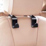 4 Pack Car Back Seat Headrest Hook Hanger for Purse Grocery Bag Handbag Hat, Purse Hook for Car with Clip - Image 3