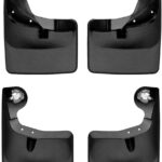 WeatherTech Custom No Drill Splash Guard MudFlaps for Ford F-150, F-150 - Front & Rear Set (110134-120134), Black