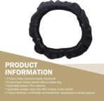 Car Steering Wheel Cover, Microfiber Leather Steering Wheel Cover，Anti-Slip Breathable Steering Wheel Protector，15 inch Universal for SUV, Truck, Van (Black&Red) - Image 2