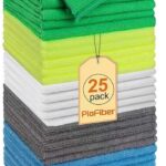 Microfiber Cleaning Cloths 15"x15" – 270GSM Plush Lint-Free Towels for Cars & Auto Detailing, Super Absorbent Car Wash Cloths for Drying, Polishing, Glass & Household(25 Pack)