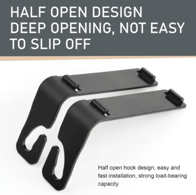 1 PC Car Seat Back Organizer, Car Back Seat Multi-Function Storage Box with 2 Drink Cup Holders, 11.42" x 3.35" Leather Tissue Organizer, Universal for Most Cars, Trucks, SUVs (Black) - Image 5