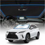 for Lexus RX 350 450h Windshield Sun Shade Cover - Custom Fit for RX Accessories 2010-2015 Foldable Sunshade UV Protection & Heat Shield Sun Visor Accessories