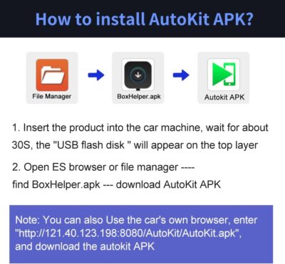 Carlinkit Wireless CarPlay USB Adapter Only Compatible with Android car radios. only for Android Version 4.4.2 or Above. APK Must be Successfully Installed Before use. Model:CPC200-CCPA - Image 7
