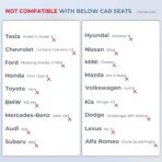 Yoocaa Adjustable Car Headrest Pillow, Road Pal Headrest, U-Shaped Travel Sleeping Pillow for Kids & Adults, Head Neck Support Only Suitable for Car Seat Headrest with Poles, Black - Image 2