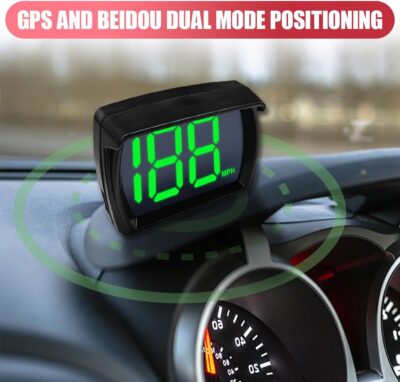 Car HUD GPS Digital Speedometer, Automotive MPH LED Large Font Head Up Display with USB Cable Plug & Play, Universal Vehicle Speed Meter for Golf Cart, Truck, SUV, Motorcycle(MP/H) - Image 5