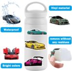 100pcs JDM Car Stickers, Racing Sport Car Stickers Vinyl Waterproof for Water Bottles Laptop Guitar Skateboard Scrapbook JDM Decals Car Stickers for Men Teens Adults Kids - Image 2