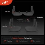 A-Premium Set of 4PCS Mud Flaps Splash Guards Mudguards Mudflaps with Hardware Kits Accessory Compatible with Chrysler Pacifica 2017-2025, Voyager 2020-2025, Front and Rear, Driver & Passenger Side - Image 3