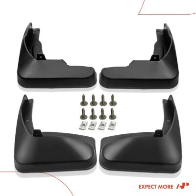 A-Premium Set of 4PCS Mud Flaps Splash Guards Mudguards Mudflaps with Hardware Kits Accessory Compatible with Toyota Venza, 2009-2016, Sport Utility, Front and Rear (Driver & Passenger Sides) - Image 8