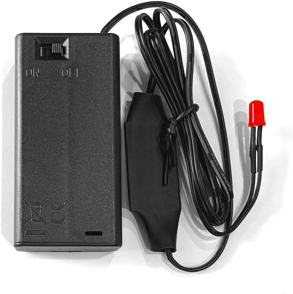 613m3ieMLL._AC_SL1034_.jpg Blue Charm Fake Car Alarm, 1.5 Year Continuous Usage Battery Life, Red Blinking LED Light with 42" Long Wire, (2xAA Batteries not Included) - Image 1