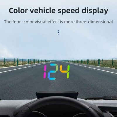 Heads Up Display for Cars, Car HUD Display Projector, Windshield Speedometer with 7-Color Display Option for All Cars,USB Cable and Play - Image 2