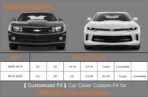 Kayme 7 Layers Car Cover Custom Fit for Chevrolet Chevy Camaro (2010-2025) Waterproof All Weather for Automobiles, Outdoor Full Cover Rain Sun UV Protection.Black - Image 6