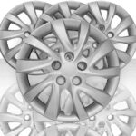 Set of 4 16" 10 Twist Spoke Bolt-On Wheel Covers for Hyundai Elantra 2011-2015 - Silver