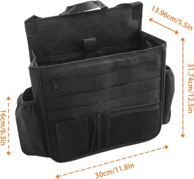 Boczif Car Backseat Organizer, Hanging Passenger Seat Storage Bag, Car Front Seat Organizer for Office Kids Suplly,Truck Cab Organizer with Separately Pokect for Laptop, Multiple Pockets, Cup Holders - Image 6