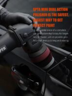 SPTA Mini Orbital Polisher - 3 Inch 10mm/780W Variable Speed Dual Action With Polishing Pads, Sanding Discs, Pad Conditioning Brush - Image 8