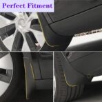 Car Mudguard Mud Flaps for 2026 Cadillac CT5 2020-2025 Molded Custom Front and Rear Mudflaps Splash Guards Fender Flares Kit 4-PC Auto Accessories,Send 1 Car Wash Towel,Ct5 - Image 3