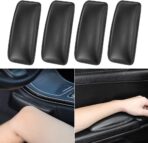 4 Pack Auto Center Console Elbow Leg Knee Pad, Leather Armrest Cover Cushion for SUV/Truck/Car, Universal Interior Accessories