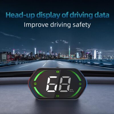 Universal GPS Speedometer HUD for Cars - 2025 New Head Up Display with MPH/KMH, Overspeed Alarm, Fatigue Alert, Large LED Font, Plug & Play USB, Auto Brightness - Fits All Vehicles (Green) - Image 3