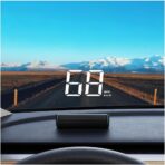 Car Head Up Display for Lincoln Continental 2017–2020, GPS Digital Speedometer, HUD Speedometer, Windshield HUD Head Up Display Suitable for All Cars,HUD + Reflective Film
