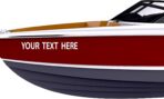 Custom Vinyl Boat Numbers & Letters (Two Decals) Marine Lettering Stickers