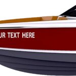 Custom Vinyl Boat Numbers & Letters (Two Decals) Marine Lettering Stickers