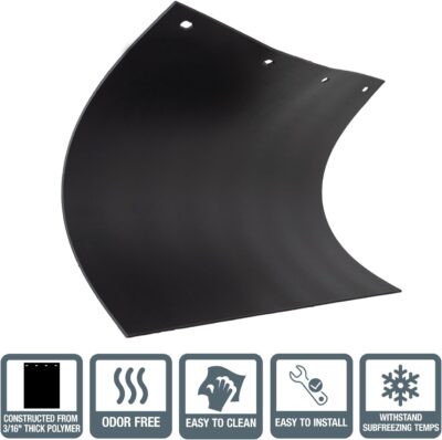 Buyers Products RC30PPB Black Polymer Mud Flaps, 24x30 Inch, Super Durable, Cold Weather Resistant, Impact Resistant Splash Guards for Trucks, Semi Trucks & Trailers, Mud Flaps are NOT Rubber, 2 Pack - Image 2