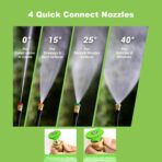 Pressure Washer 4800 PSI Power Washers Electric Powered with 33ft Pressure Hose, 4 Nozzle and Foam Cannon, Powerwashers for Home, Cars, Patio, Light Green - Image 4