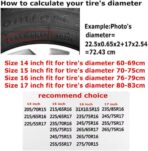 Abstract Moon Spare Tire Cover Mountain Tree Waterproof Dust-Proof Universal Spare Wheel Tire Covers 15 Inch Fit for RV Trailer Truck Jeep Rv SUV Truck Camper Travel Trailer Accessories - Image 6