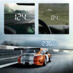 Heads Up Display for Cars for Nissan Teana/Terrano India/Terra 2008-2025,OBD2 Gauge Display GPS Digital Speedometer HUD Windshield Projector with Sunshade Adjustable Brightness - Image 3