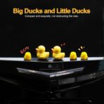 20 Pcs Mini Ducks Car Dashboard Decors, Cute Rearview Mirror Ornaments, Funny Interior Car Accessories with Adhesive Stickers for Automotive Window Home Garden Decorations - Image 4