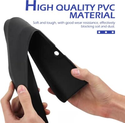 2PCS Car Mud Flaps, Anti-Scratch & Anti-Collision Vehicle Mud Flaps, Front Rear Tire Splash Guards, Universal for Most Cars, Trucks, SUVs (Black) - Image 3