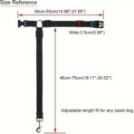 Pet Car Seat Belt for Backseat, Retractable Dog Safety Leash with Tether - Adjustable Polyester Vehicle Harness for Small Medium Dogs & Cats, Car Travel Accessories - Image 6