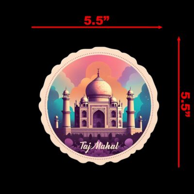 Taj Mahal India World Travel Sticker Decal Notebook Car Laptop 5.5"x5.5" (Color) - Image 4