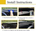 Dash Cover Mat Custom Fit for Lexus ES300 ES330, Dashboard Cover Pad Carpet Protector F116 (Beige) - Image 4