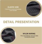 Car Steering Wheel Cover, Microfiber Leather Steering Wheel Cover，Anti-Slip Breathable Steering Wheel Protector，15 inch Universal for SUV, Truck, Van (Black&Red) - Image 3