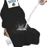 Dri Seats Waterproof Car Seat Cover – Premium Sweat Towel with Slip Resistant Backing for Front Seats in Cars, Trucks, SUVs – Universal Seat Covers & Liner, Easy Install (Black, Large)