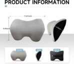 Make Comforting Car Headrest Pillow, Car Pillow for Driving with Adjustable Strap, 100% Memory Foam Neck Cushion, Breathable Removable Cover & Ergonomic Design - Car Neck Pillow(Moonlight-Silver, 1PC) - Image 2