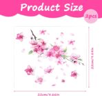 2 Pcs Cherry Blossom Vinyl Car Sticker, Car Flower Decals, Pink Sticker for Cars, Scratch Cover Pink Flower Decal for Automotive, Motocycle, Home Decor - Image 2