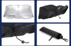 Foldable Windshield Sun Shade Umbrella for Cars,SUVs, MiniTrucks and Vans,Universal Fit Sturdy Frame Sunshade with UV 100% Block & Heat Insulation, Full-Coverage Sunshade 57" x 31.5" inches. - Image 7