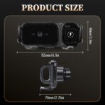 FunApricity Wireless Charging Rotating Car Mount,High Intelligent 2 in 1 Auto Rotating Phone Holder,Car Charger Fast Charging, One-Click Auto-Rotating & Clamping for Smartphone/Pad/Foldable Phone - Image 7