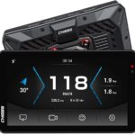 CHIGEE AIO-5 EVO Motorcycle Smart Riding System, Wireless CarPlay & Android Auto, Dual 1080P Front & Rear Dash Cam, Blind Spot Detection (BSD), 5" Waterproof Display, Parking Mode