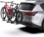 Hitch Bike Rack for Car, 200 lbs Capacity Heavy-Duty E-Bike Carrier, Tilting Foldable Design with Anti-Theft Lock, Fits 2" Receiver, for SUV, Truck, RV