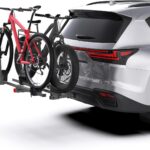 Hitch Bike Rack for Car, 200 lbs Capacity Heavy-Duty E-Bike Carrier, Tilting Foldable Design with Anti-Theft Lock, Fits 2" Receiver, for SUV, Truck, RV