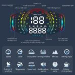 G18 Head Up Display, HUD Display for Cars Windshield, GPS Digital Speedometer MPH for All Cars, Car Compass, Altimeter, Multi-Function Display, Direction, Gradiometer - Image 2
