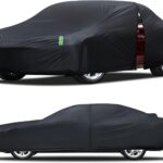 Car Cover Waterproof All Weather for Automobiles, Size A4 Universal Fit for Sedan Dodge Charger, Lincoln mkz, Hyundai Genesis, Ford Taurus, Buick Lacrosse, Mercedes Benz S-Class etc.(199 to 208 inch)